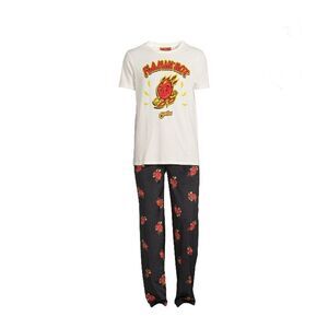 Men’s Cheetos Flaming Hot Sleep Lounge Pajama 2-Piece Set Size 2X